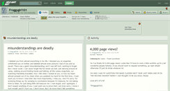 Desktop Screenshot of froggygirl101.deviantart.com