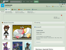 Tablet Screenshot of cosmovore.deviantart.com