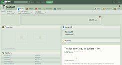 Desktop Screenshot of favebull1.deviantart.com