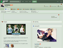 Tablet Screenshot of lucioless.deviantart.com