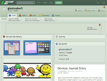 Tablet Screenshot of ghostwalker5.deviantart.com