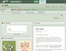 Tablet Screenshot of dolle.deviantart.com
