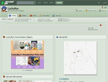 Tablet Screenshot of luckyryo.deviantart.com