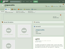 Tablet Screenshot of pregnancybliss.deviantart.com