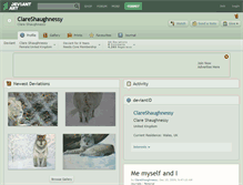 Tablet Screenshot of clareshaughnessy.deviantart.com