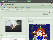 Tablet Screenshot of pink-panda-person.deviantart.com