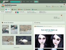 Tablet Screenshot of earthgirlxoxoxox.deviantart.com