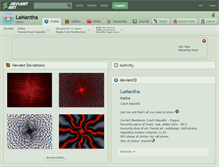 Tablet Screenshot of lamantha.deviantart.com