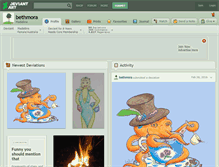 Tablet Screenshot of bethmora.deviantart.com