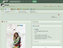 Tablet Screenshot of dussak.deviantart.com