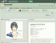Tablet Screenshot of kitsunesyraph.deviantart.com