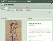 Tablet Screenshot of mysterious-dragon.deviantart.com