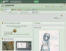 Tablet Screenshot of cartoonistgal.deviantart.com