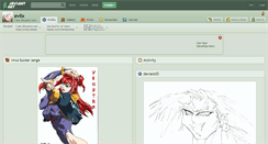 Desktop Screenshot of evilx.deviantart.com