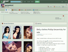 Tablet Screenshot of jackieholic.deviantart.com