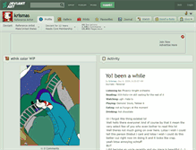 Tablet Screenshot of krismas.deviantart.com