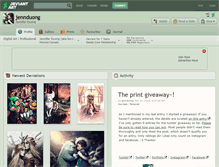 Tablet Screenshot of jennduong.deviantart.com