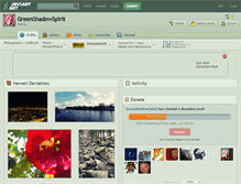 Tablet Screenshot of greenshadowspirit.deviantart.com
