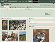 Tablet Screenshot of michaelle111.deviantart.com