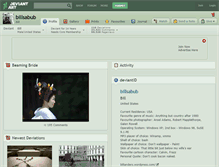 Tablet Screenshot of billsabub.deviantart.com