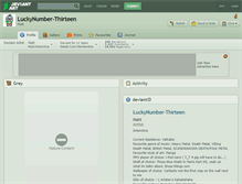 Tablet Screenshot of luckynumber-thirteen.deviantart.com