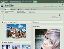 Tablet Screenshot of candygirl-lucy.deviantart.com