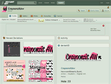 Tablet Screenshot of crayoonzitaw.deviantart.com