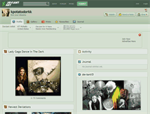 Tablet Screenshot of kpotatodorkk.deviantart.com