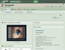 Tablet Screenshot of jamespenguin.deviantart.com