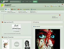 Tablet Screenshot of dingquot.deviantart.com