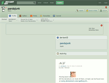 Tablet Screenshot of pandajunk.deviantart.com