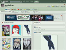 Tablet Screenshot of about-alyssa.deviantart.com