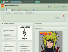Tablet Screenshot of naruto-fan-ratings.deviantart.com