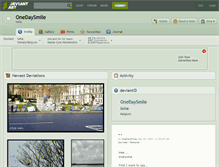 Tablet Screenshot of onedaysmile.deviantart.com