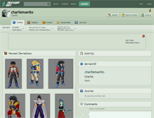 Tablet Screenshot of charliemanito.deviantart.com