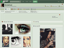 Tablet Screenshot of iscreamlav.deviantart.com