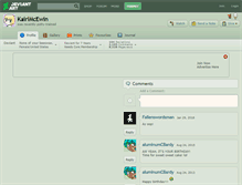 Tablet Screenshot of kairimcewin.deviantart.com