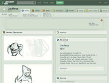 Tablet Screenshot of luciferos.deviantart.com