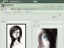 Tablet Screenshot of likeateatray.deviantart.com