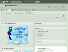 Tablet Screenshot of anthro-furry-club.deviantart.com