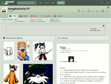 Tablet Screenshot of mangakaarekisu19.deviantart.com