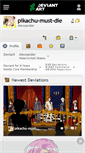 Mobile Screenshot of pikachu-must-die.deviantart.com
