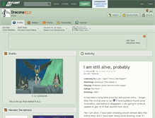 Tablet Screenshot of dracona.deviantart.com