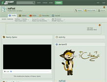Tablet Screenshot of nofool.deviantart.com
