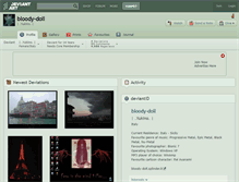Tablet Screenshot of bloody-doll.deviantart.com