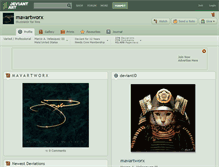 Tablet Screenshot of mavartworx.deviantart.com