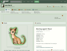 Tablet Screenshot of narwhal-d.deviantart.com