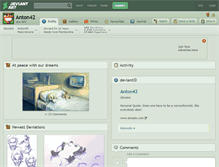 Tablet Screenshot of anton42.deviantart.com