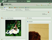 Tablet Screenshot of orange--juice.deviantart.com