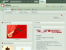 Tablet Screenshot of mothaca.deviantart.com